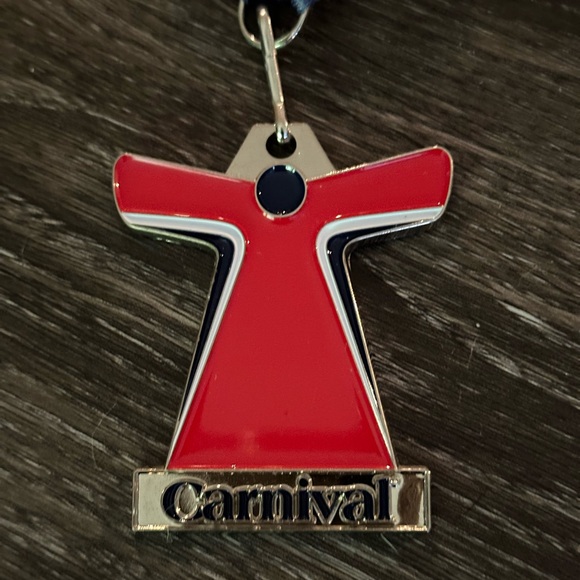 Carnival Cruise Line 50th Birthday commemorative lanyard and medal - Picture 2 of 4
